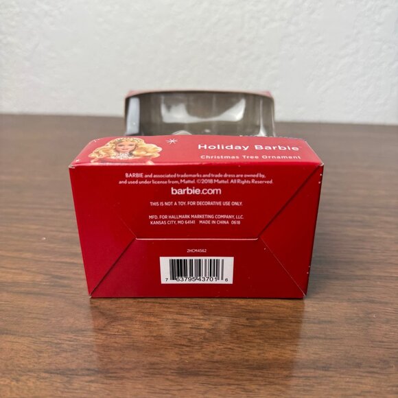 Hallmark Keepsake 2018 Holiday Barbie Christmas Ornament NEW SEALED IN BOX - Picture 4 of 5